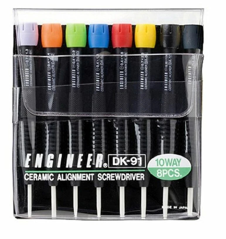 ENGINEER / CERAMIC TIP SCREWDRIVER SET (8pcs) / DK-91