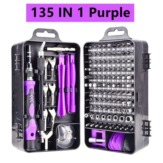 Mini Precision Screwdriver Set Magnetic,135/115 in 1 Electronic Repair Tool Kit