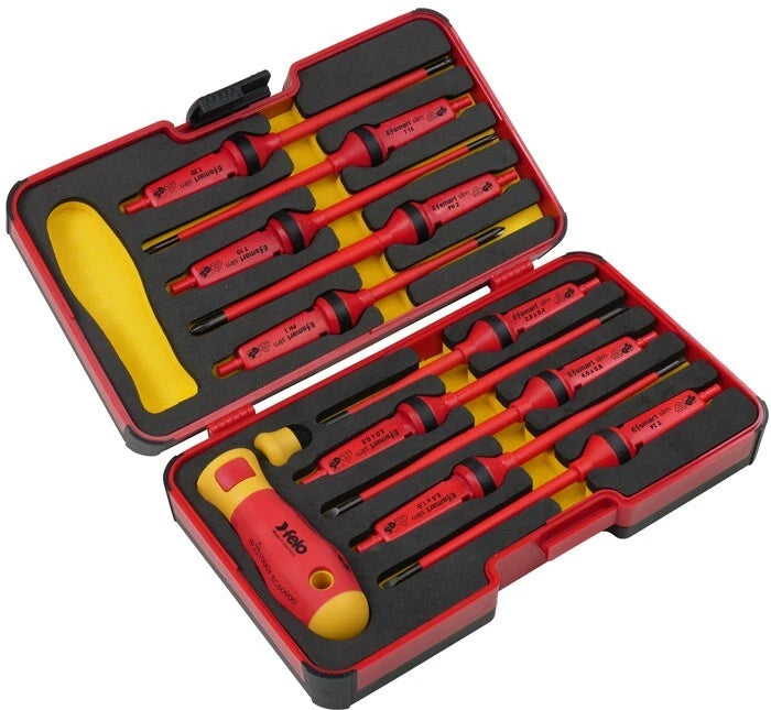 Felo XL-Strongbox E-smart slim VDE 12 pcs. SL/PH/PZ/TORX® / 6381206