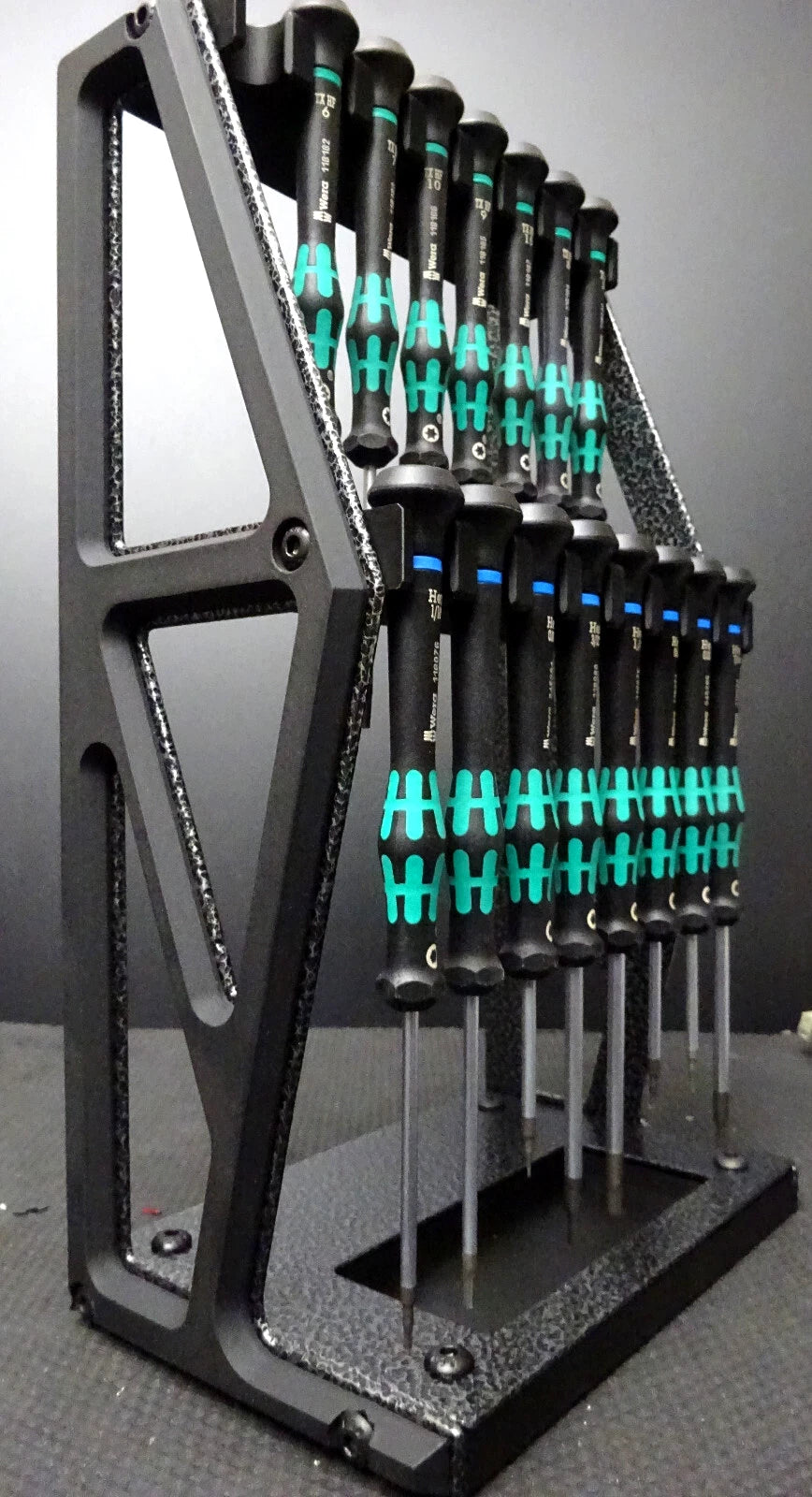 Tabletop Screwdriver tool Organizer holder Display Wera kraftform Micro hex torx