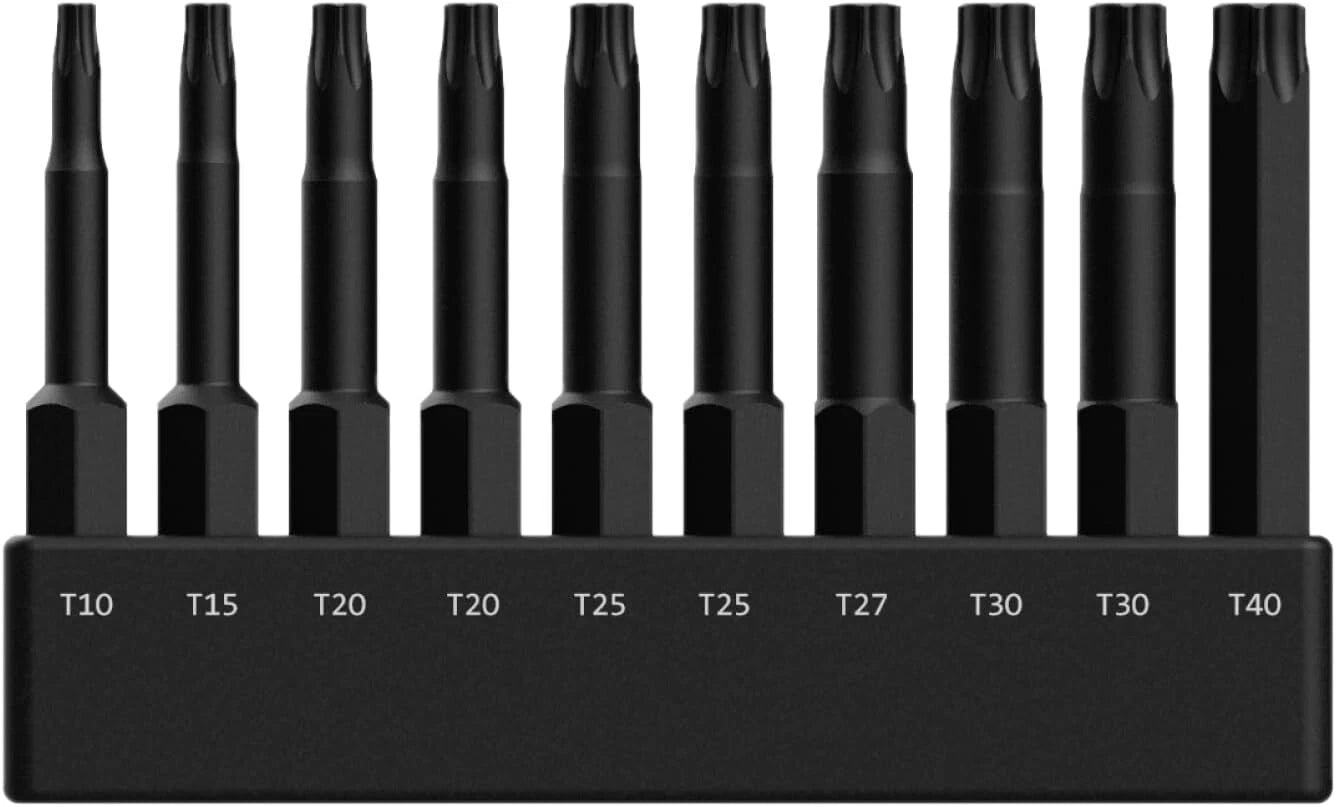 TORX Bit Set, Railer 10-Piece 6 Point TORX Screwdriver Bit Set