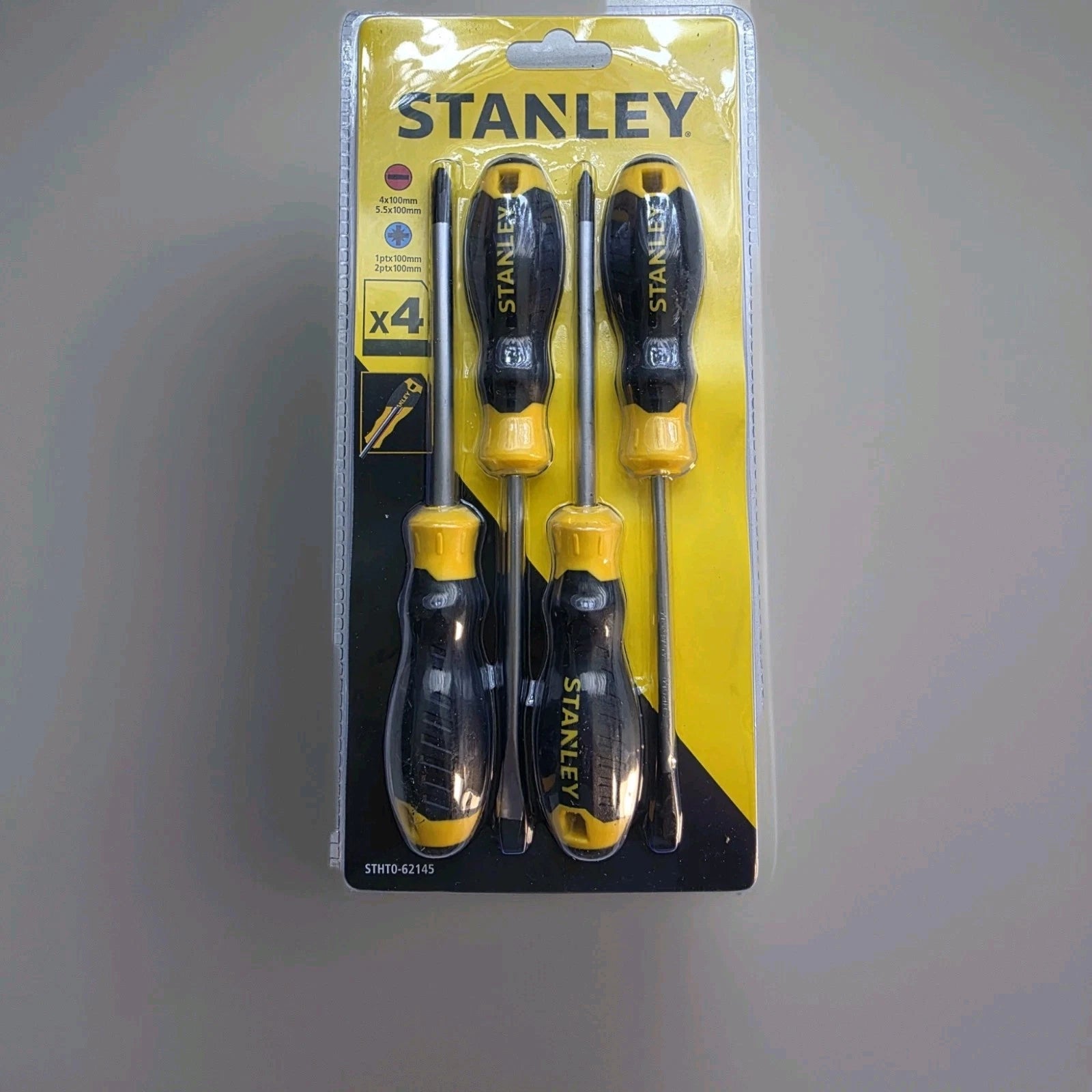 Stanley 4 Piece Screwdriver Cushion Grip STHTO-62145