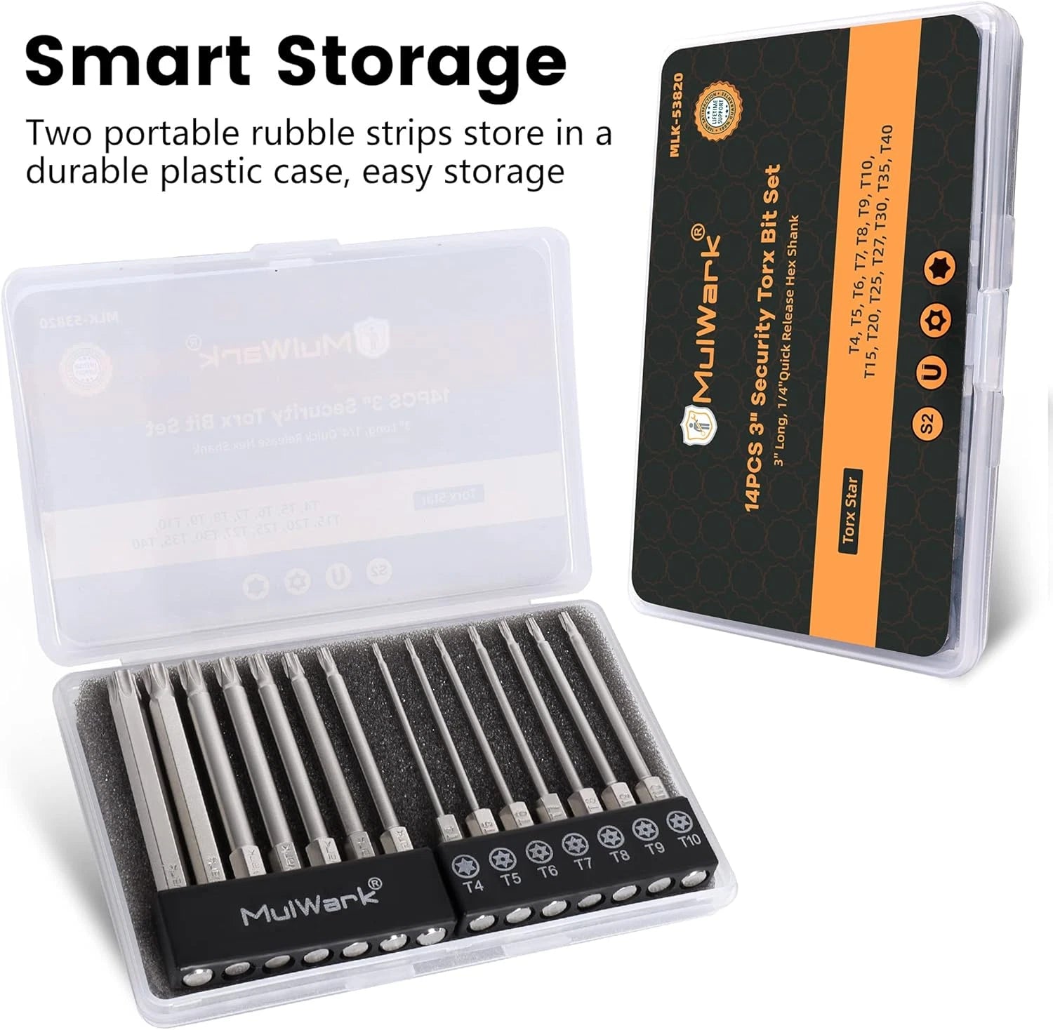 Juego De Puntas De Destornillador Torx De Estrella De Seguridad De 5 Puntos 14pc