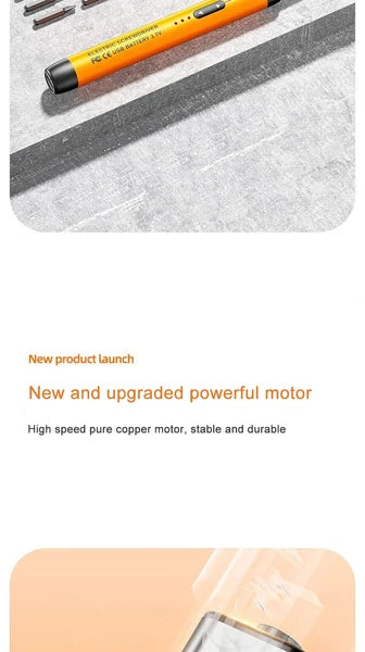 Electric Screwdriver Set Precision Power Tool Kit Rechargeable Wireless Bits