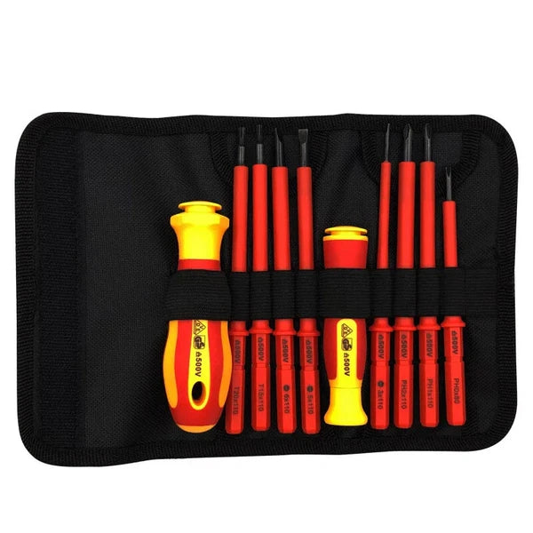 Insulated Screwdriver Set Screw Driver Bits Home Repair Electrician Hand Tools