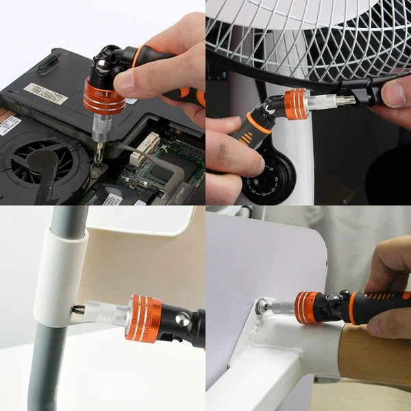 Precision Ratchet Screwdriver Set, JAKEMY 69 6111 - 69 in 1, 6111 - 69 1