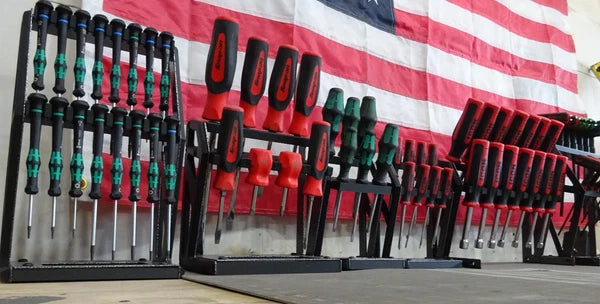 Tabletop Screwdriver tool Organizer holder Display Wera kraftform Micro hex torx