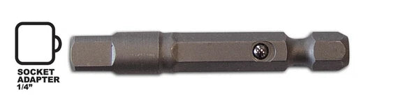 Megapro 1/4" and 3/8" Drive 2" Socket Screwdriver Adapter Bit Quick Change