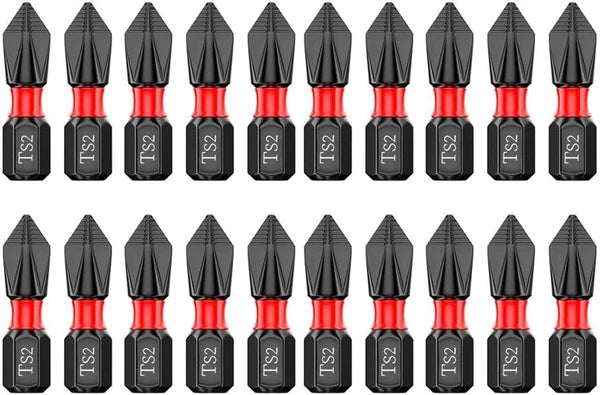 Puntas Phillips #2 Magneticas 10 Piezas Acero S2 50mm Antideslizante Impacto