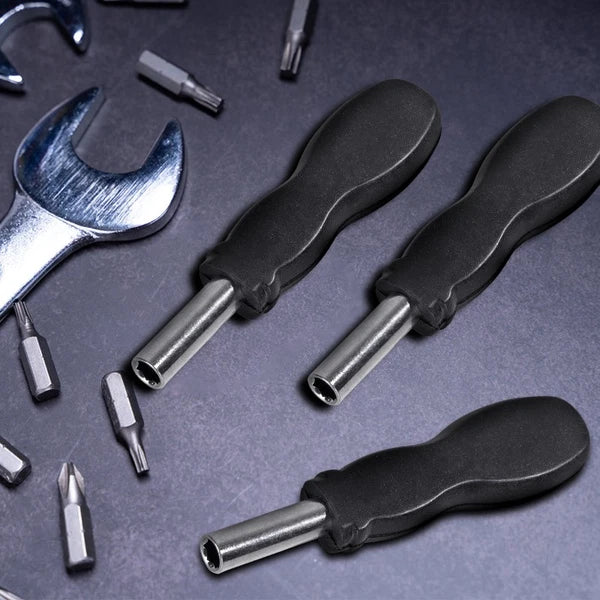 Bit Driver Handle,4 Pieces 1/4 Inch Bit Driver Magnetic Screwdriver Bit Driver