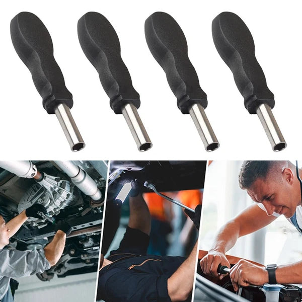 Bit Driver Handle,4 Pieces 1/4 Inch Bit Driver Magnetic Screwdriver Bit Driver