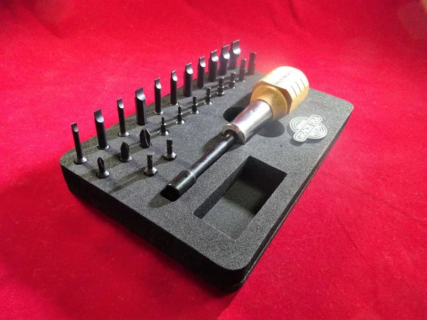 GRACE USA MT-24 Gunsmith 24 Bit Magnetic Tip Screwdriver & Stand Set USA MADE