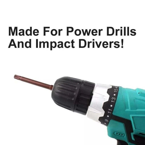 NEW Torx Bit Set w/ Ratchet Handle -13PC T6-T50 2" Bits - Perfect for Mechanics