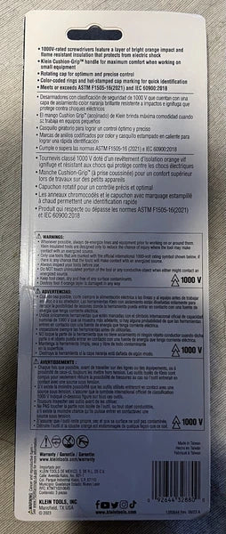 Klein Tools 85613INS Insulated Mini Precision Screwdriver Set PH/SL, 3-Pieces