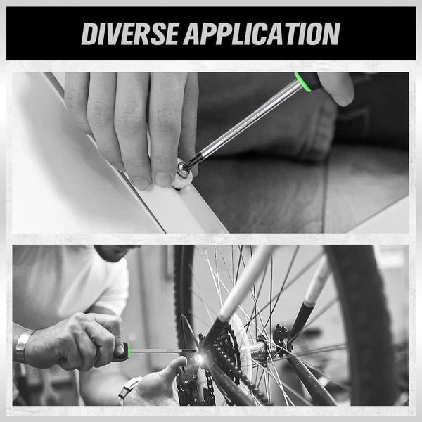 SWANLAKE Magnetic Torx Screwdriver Set - 13 Pieces - T5 to T40 Star Black