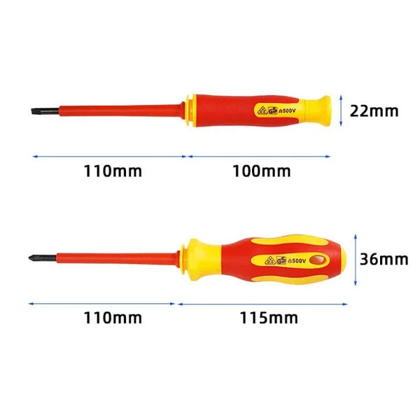 Insulated Screwdriver Set Screw Driver Bits Home Repair Electrician Hand Tools