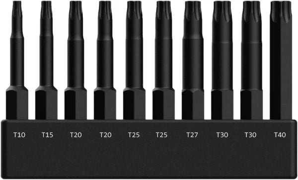 TORX Bit Set, Railer 10-Piece 6 Point TORX Screwdriver Bit Set
