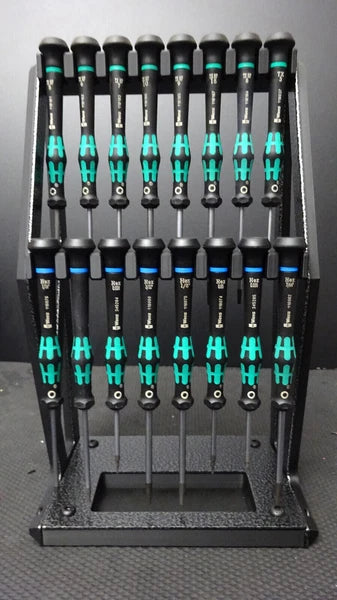 Tabletop Screwdriver tool Organizer holder Display Wera kraftform Micro hex torx