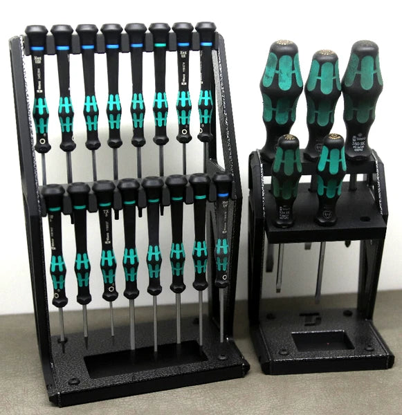 Tabletop Screwdriver tool Organizer holder Display Wera kraftform Micro hex torx