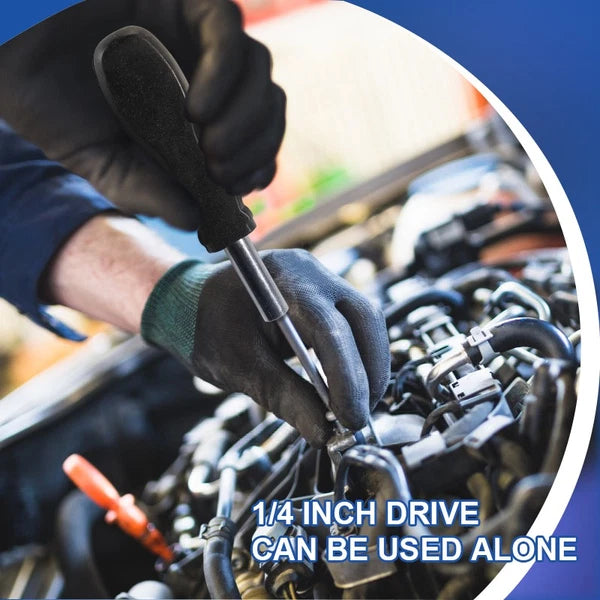 Bit Driver Handle,4 Pieces 1/4 Inch Bit Driver Magnetic Screwdriver Bit Driver