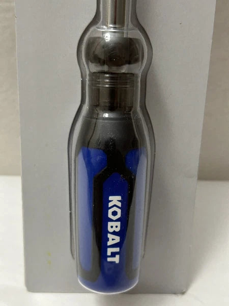 New Kobalt 6 in 1 Multi-Bit Screwdriver Chrome Plated Phillips and Flat (SH6)