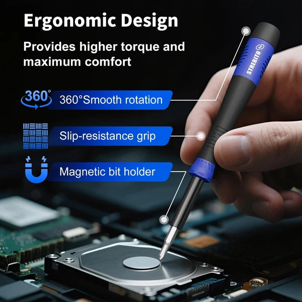 Small Precision Screwdriver Set 64-piece with Torx Triwing Pentalobe Electron...