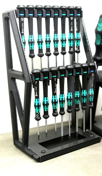 Tabletop Screwdriver tool Organizer holder Display Wera kraftform Micro hex torx