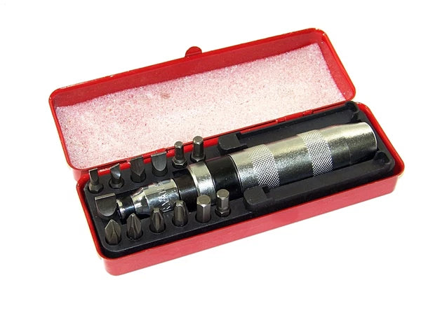 Heavy Duty 14 pc 1/2" Drive Impact Driver Set Screw Remover Tightener Reversible