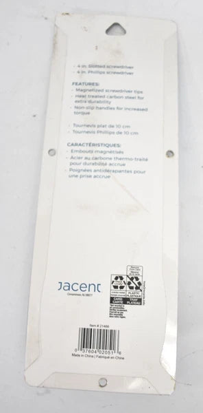 Key & Castle Screwdriver Set Slotted/Phillips 2 Piece Kit Comfort Handle Tools