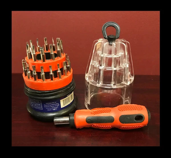 SCREWDRIVER SET REPAIR KIT ~ REAL WORK TOOLS ~ ALL-IN-ONE ~ POCKET SET