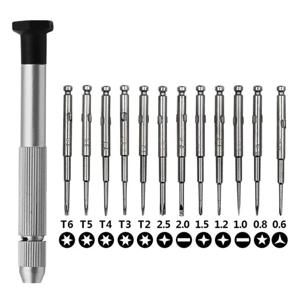 Screwdriver Set Professional Magnetic Repair Tool Kit for Electronics 13 in