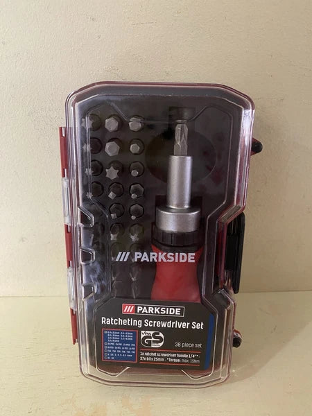 Parkside Precision Mechanic's or Socket Spanner Set, Ratcheting Screwdriver Set