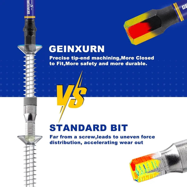 Impact Hex Screwdriver Bits Set, 22 Pcs Magnetic Metric S2 Steel Multi Insert