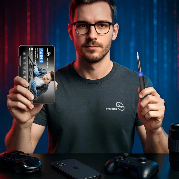 Small Precision Screwdriver Set 64-piece with Torx Triwing Pentalobe Electron...