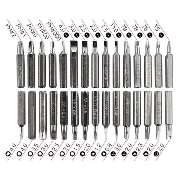 Creative 32 In 1 Screwdriver Set Precision Mini Magnetic Screwdriver Bits KLI
