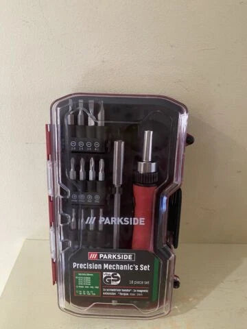Parkside Precision Mechanic's or Socket Spanner Set, Ratcheting Screwdriver Set