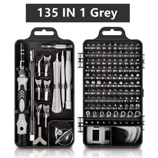 Mini Precision Screwdriver Set Magnetic,135/115 in 1 Electronic Repair Tool Kit