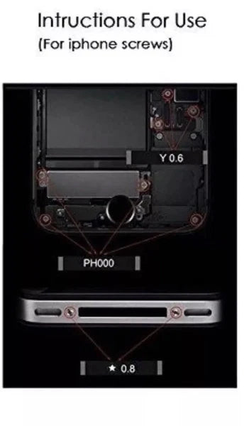 Herramienta De La Reparacion Del Destornillador Magnetico Set Kit Para iPhone 12