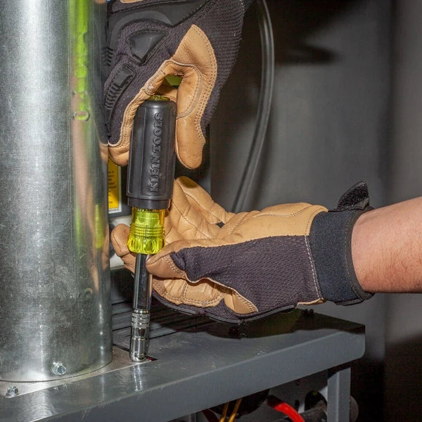 Klein Tools 32596 HVAC Slide Drive™ Multi-Bit Screwdriver / Nut Driver, 8-in-1