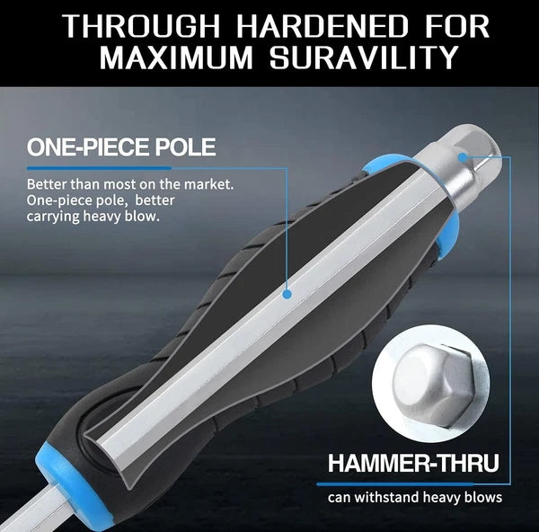 Go-Thru Heavy Duty Screwdriver Set: 12-Piece Chrome Vanadium Steel Tool Kit