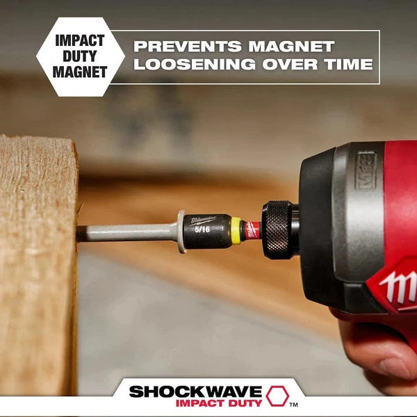 Milwaukee Shockwave Impact Duty 6 Inch Magnetic Nut Driver Set, 6 Piece