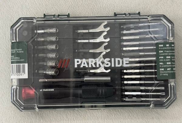 Parkside precision socket & spanner set - 27 pieces
