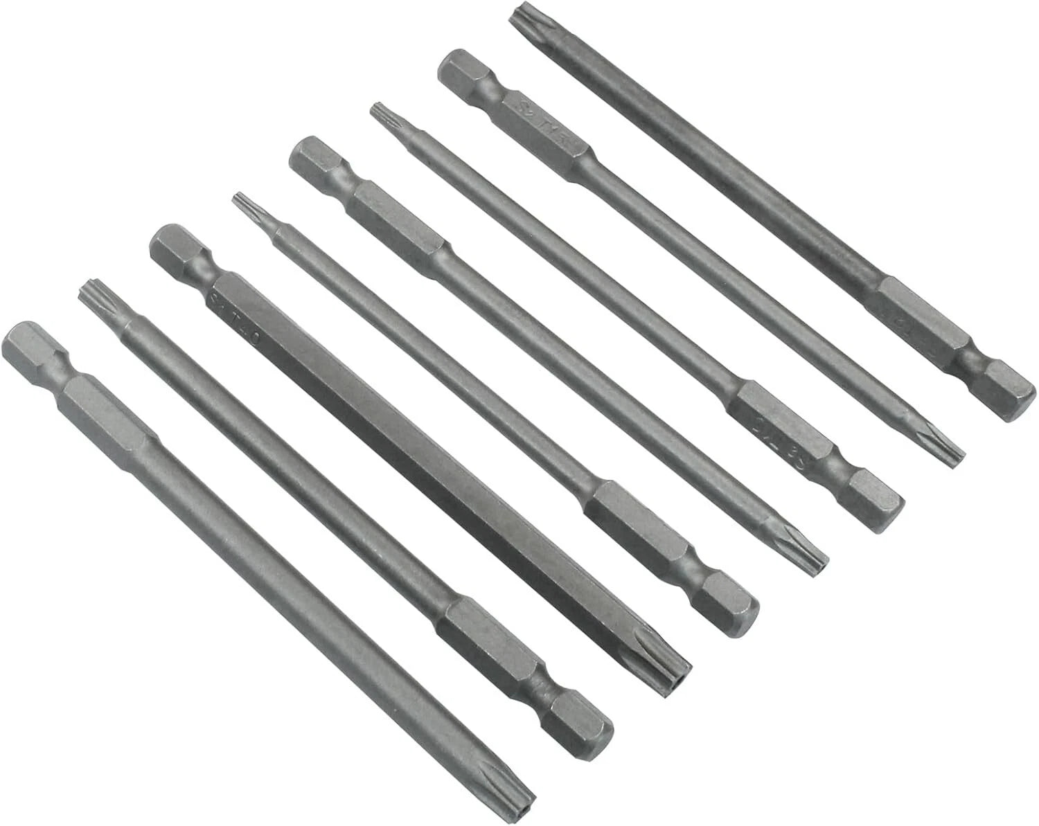 8pcs 4" Torx Screwdriver Bit Set Hex Security Magnetic Head 100mm Extra Long fre