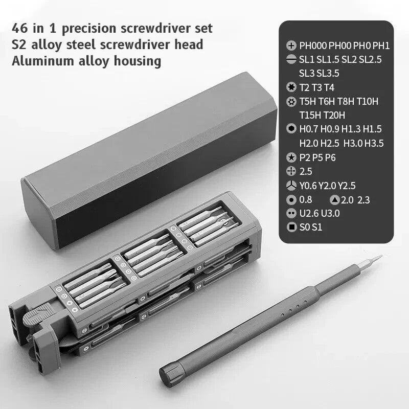 32/43/46 in 1 Precision Screwdriver Set Phillips Bits for IPhone Camera Glasses