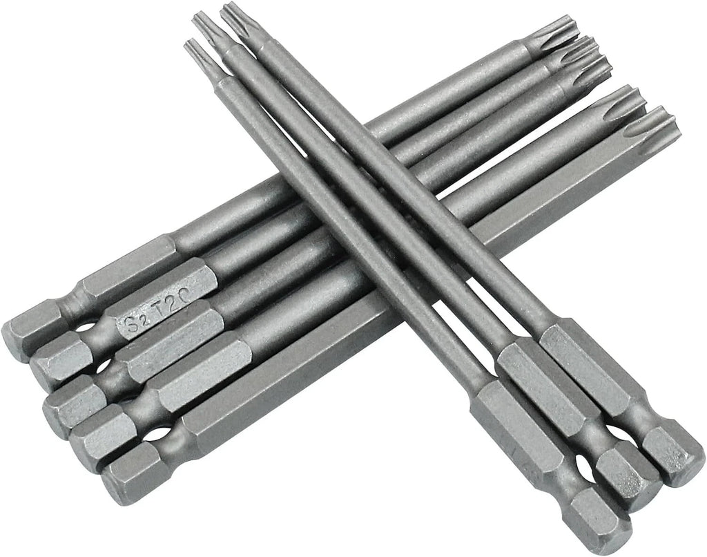 8pcs 4" Torx Screwdriver Bit Set Hex Security Magnetic Head 100mm Extra Long fre