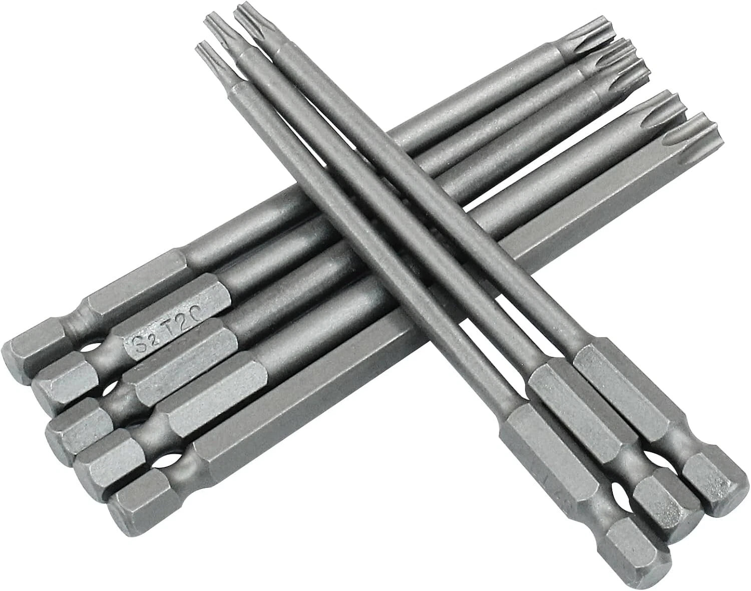 8pcs 4" Torx Screwdriver Bit Set Hex Security Magnetic Head 100mm Extra Long fre