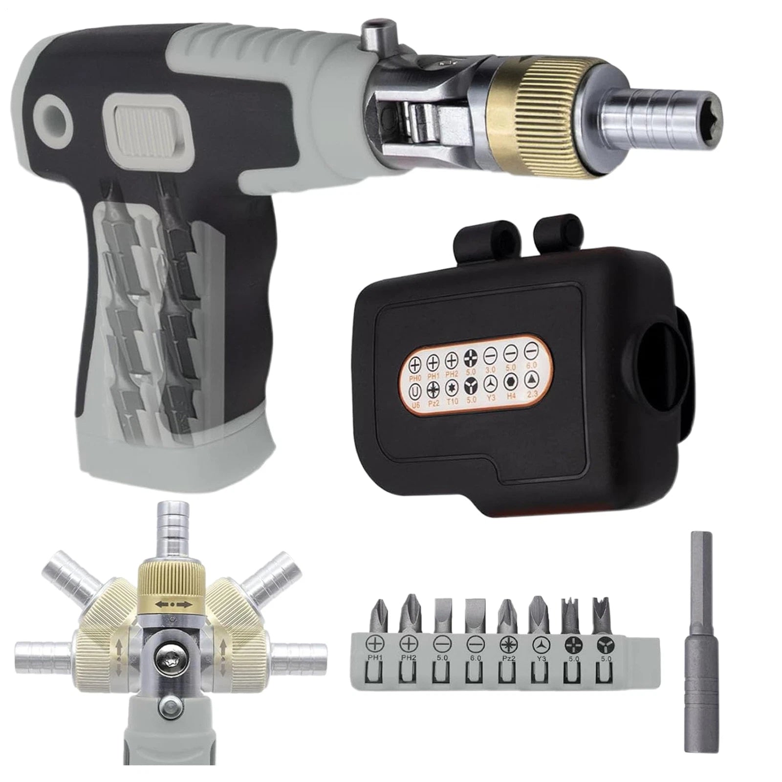 16-in-1 Multi Screwdriver Set 180 Degree Adjustable Angle Screwdriver Repair Kit