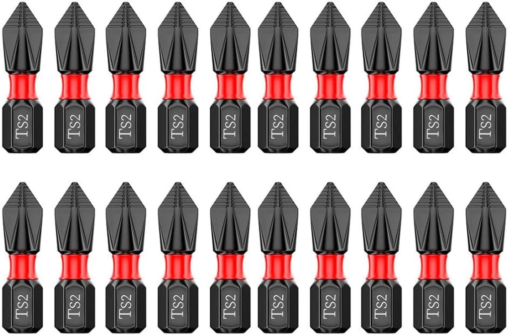 Puntas Phillips #2 Magneticas 10 Piezas Acero S2 50mm Antideslizante Impacto