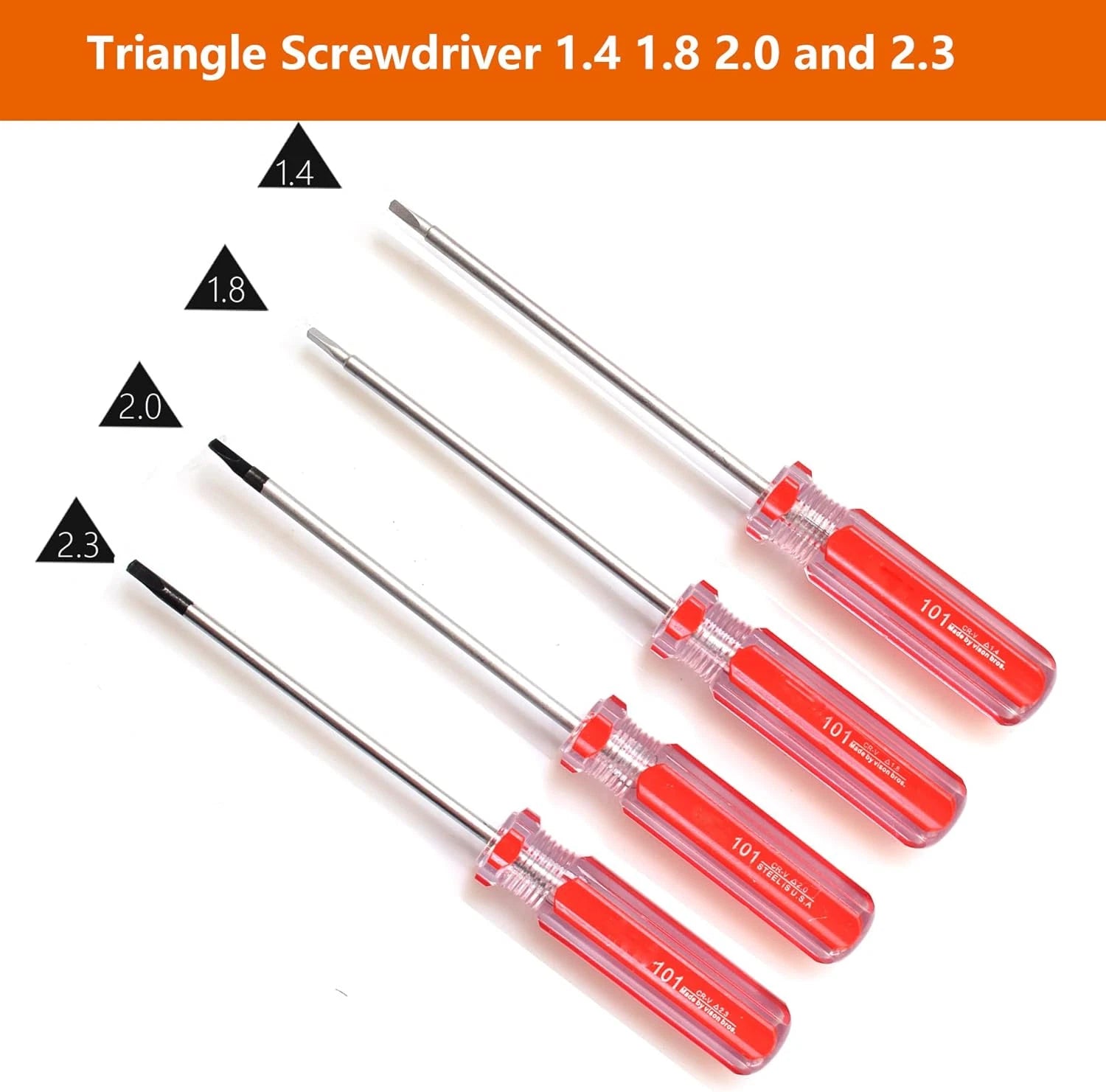 7-in-1 Triangle Screwdriver Set 1.4-4.2mm Precision Tool Kit for Electronics Rep
