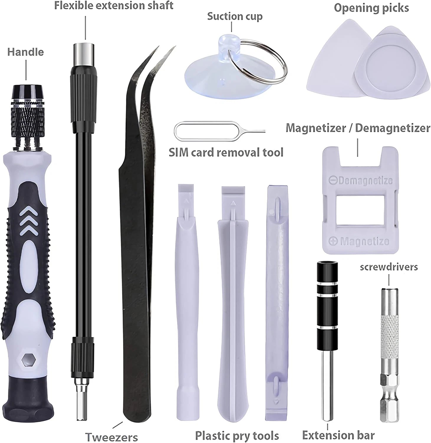115 in 1 Screwdriver Set, Magnetic DIY Precision Tool Kit for Glasses PC Laptop